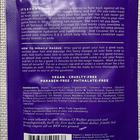 MCJW Bundle! 2x Inches Moisture Treatments & 2 Dream Come True Hair Masks! - Picture 7 of 7